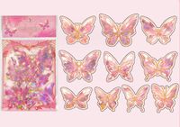1 Set Butterfly Class Learning Pet Cute Stickers main image 2