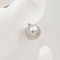 1 Pair Simple Style Round Plating Copper 18k Gold Plated White Gold Plated Huggie Earrings main image 6