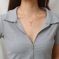 Ig Style Simple Style Bow Knot Stainless Steel Plating Pendant Necklace main image 3