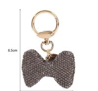 Cartoon Style Bow Knot Alloy Inlay Zircon Women's Keychain sku image 7