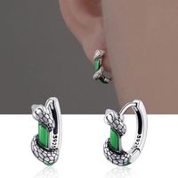 1 Pair Cool Style Snake Plating Copper Earrings main image 1