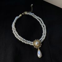 Elegant Lady Geometric Artificial Rhinestones Artificial Pearls Alloy Wholesale Pendant Necklace sku image 50