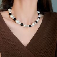 Elegant Lady Geometric Artificial Rhinestones Artificial Pearls Alloy Wholesale Pendant Necklace sku image 30
