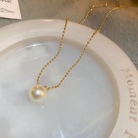 Elegant Lady Geometric Artificial Rhinestones Artificial Pearls Alloy Wholesale Pendant Necklace sku image 9