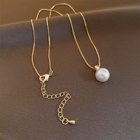 Elegant Lady Geometric Artificial Rhinestones Artificial Pearls Alloy Wholesale Pendant Necklace sku image 4
