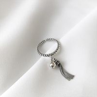 Wholesale Sweet Tassel Copper Plating Silver Plated Charm Rings main image 1