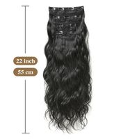 Women's Cute Sweet Gold Black Casual Chemical Fiber Long Curly Hair Wig Clips main image 8