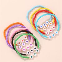Cute Sweet Heart Shape Plastic Beaded Women's Bracelets main image 6