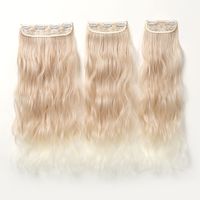 Women's Simple Style Gold Casual Weekend Chemical Fiber Long Curly Hair Wig Clips main image 3