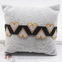 Ig Style Retro Heart Shape Glass Beaded Knitting Inlay Zircon Women's Bracelets sku image 3