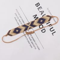 Vacation Bohemian Geometric Glass Knitting Unisex Bracelets sku image 1
