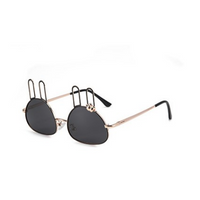Cartoon Style Cute Simple Style Bunny Ears Tac Special-shaped Mirror Full Frame Kids Sunglasses sku image 1