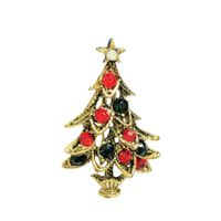 Christmas Brooch Crutches Elk Snowflake Snowman Christmas Tree Wreath Bell Boots Pin Corsage Hot Sale sku image 9
