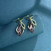 1 Pair Ig Style Shiny Geometric Plating Inlay Copper Artificial Crystal Rhinestones Drop Earrings main image 1