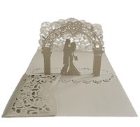 Cute Double Heart Solid Color Iridescent Paper Wedding main image 4