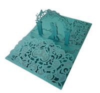 Cute Double Heart Solid Color Iridescent Paper Wedding main image 3