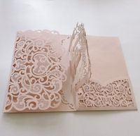 Cute Double Heart Solid Color Iridescent Paper Wedding sku image 6