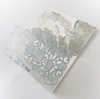 Cute Double Heart Solid Color Iridescent Paper Wedding sku image 10