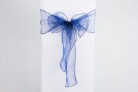Sweet Simple Style Solid Color Bow Knot Polyester Banquet Daily Chair Back Decoration Streamer main image 2