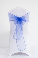 Sweet Simple Style Solid Color Bow Knot Polyester Banquet Daily Chair Back Decoration Streamer sku image 22