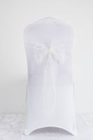 Sweet Simple Style Solid Color Bow Knot Polyester Banquet Daily Chair Back Decoration Streamer sku image 5