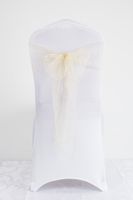 Süss Einfacher Stil Einfarbig Bogenknoten Polyester Bankett Täglich Stuhl Rücken Dekoration Streamer sku image 13