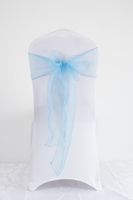 Sweet Simple Style Solid Color Bow Knot Polyester Banquet Daily Chair Back Decoration Streamer sku image 24
