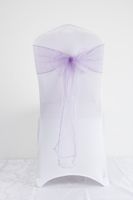 Sweet Simple Style Solid Color Bow Knot Polyester Banquet Daily Chair Back Decoration Streamer sku image 3