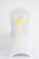 Sweet Simple Style Solid Color Bow Knot Polyester Banquet Daily Chair Back Decoration Streamer sku image 25
