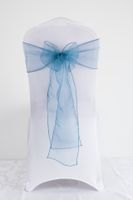 Sweet Simple Style Solid Color Bow Knot Polyester Banquet Daily Chair Back Decoration Streamer sku image 20