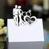 Sweet Double Heart Iridescent Paper Wedding Party main image 1