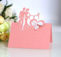 Sweet Double Heart Iridescent Paper Wedding Party sku image 3