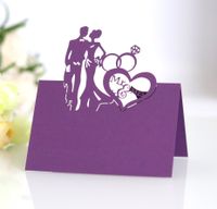 Sweet Double Heart Iridescent Paper Wedding Party sku image 4