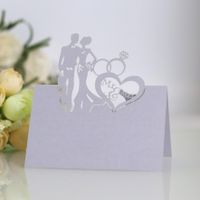 Sweet Double Heart Iridescent Paper Wedding Party sku image 11