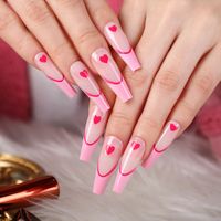 Valentine's Day Sweet Cartoon Heart Shape Abs Nail Patches 1 Set main image 5