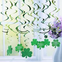 Saint Patrick Style Vintage Trèfle Papier Décontractée Du Quotidien Festival Accessoires Décoratifs main image 1