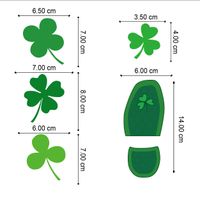 Casual Four Leaf Clover PVC Wall Sticker Wall Art main image 2