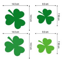 Casual Four Leaf Clover PVC Wall Sticker Wall Art main image 3