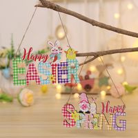 Easter Cute Letter Wood Party Decorative Props main image 1
