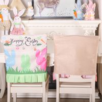 Easter Simple Style Commute Color Block Cloth Holiday Daily Chair Cover main image 3