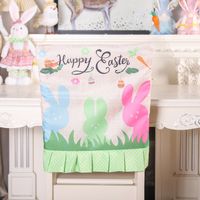 Easter Simple Style Commute Color Block Cloth Holiday Daily Chair Cover sku image 2