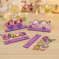 Easter Simple Style Classic Style Letter Wood Party Decorative Props main image 3
