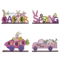 Easter Simple Style Classic Style Letter Wood Party Decorative Props main image 2