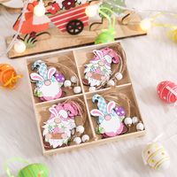 Easter Simple Style Classic Style Color Block Wood Holiday Daily Decorative Props main image 4