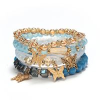 Simple Style Butterfly Glass Beaded Stoving Varnish Women's Bracelets main image 4