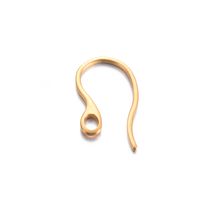 100 PCS/Package Stainless Steel Solid Color Hook Earring Findings Simple Style sku image 20