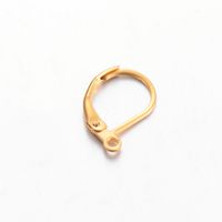 100 Stück/Paket Rostfreier Stahl Einfarbig Haken-Ohrring-Befunde Einfacher Stil sku image 21