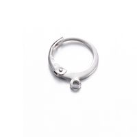 100 PCS/Package Stainless Steel Solid Color Hook Earring Findings Simple Style sku image 9