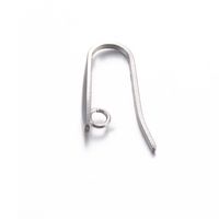 100 PCS/Package Stainless Steel Solid Color Hook Earring Findings Simple Style sku image 13