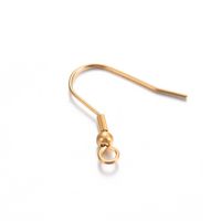 100 PCS/Package Stainless Steel Solid Color Hook Earring Findings Simple Style sku image 18